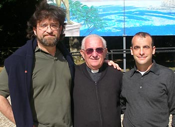 Ramia Osvaldo Ristuccia e ramia Paolo con Don Pierino Gelmini