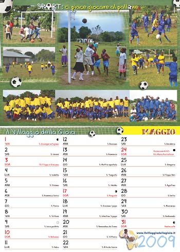 Il Calendario 2009 del Villaggio della Gioia - maggio
