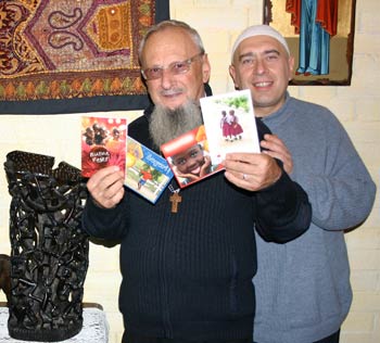 Padre Fulgenzio Cortesi con Swami Roberto
