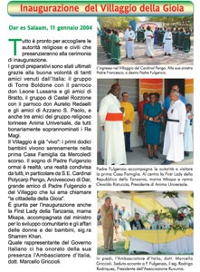 Una pagina dell’inserto fotografico