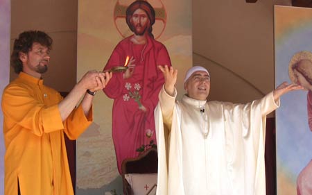 ramia Claudio Guiotto avec Swami Roberto ramia Claudio Guiotto avec Swami Roberto