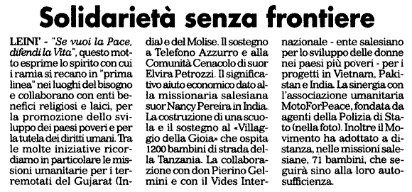 Articolo de Il Canavese