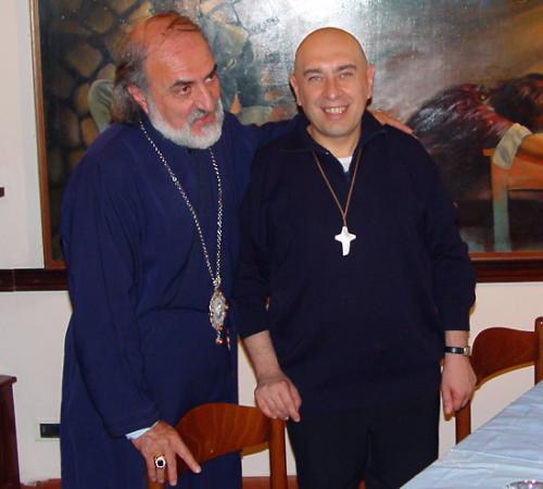 Avec le très cher Mons. Isidore Battikha, Archevêque métropolite de la Syrie Centrale – Amelia (Terni, Italie), 27 septembre 2007