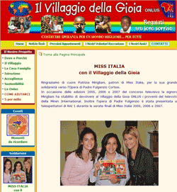 Sito ufficiale 'Il Villaggio della Gioia ONLUS' Sito ufficiale 'Il Villaggio della Gioia ONLUS'