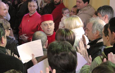 Le darshan de Swami Roberto à Poggiana