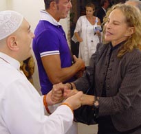 Sydne Rome con Swami Roberto Sydne Rome con Swami Roberto