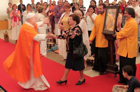 Gina Milioto Piazza con Swami Roberto