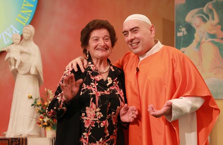 Gina Milioto Piazza con Swami Roberto