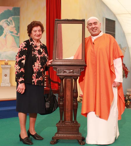 Gina Milioto Piazza con Swami Roberto