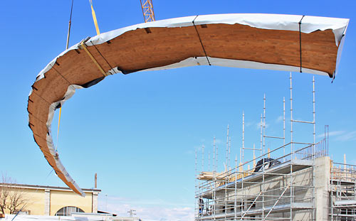 Le arcate per la cupola del Tempio di Anima Universale