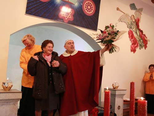 Gina Milioto Piazza festeggia il suo compleanno con Swami Roberto