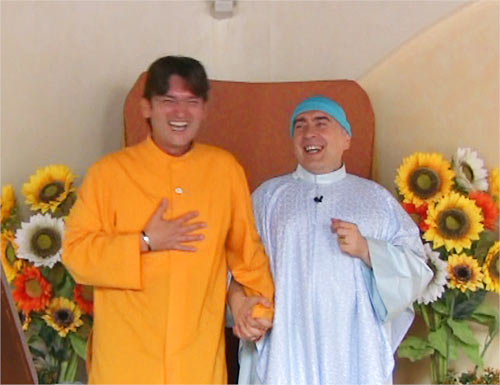 Ramia Roberto Conte avec Swami Ramia Roberto Conte avec Swami