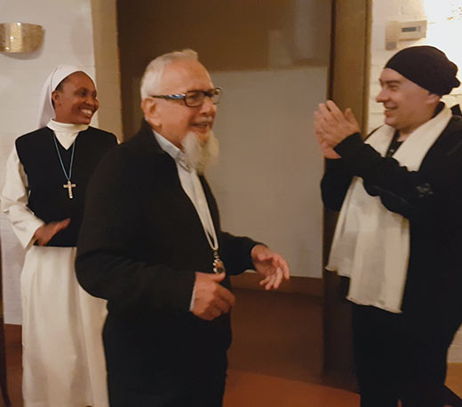 Swami Roberto con Padre Fulgenzio