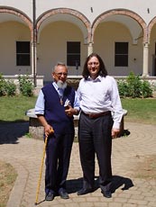 ramia Mauro avec P.Fulgenzio Cortesi au convent passioniste de la Basella